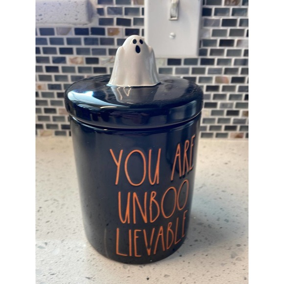 Rae Dunn whimsical ghost jar - Picture 1 of 5